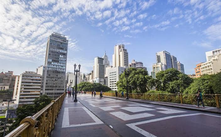 Apartamento Bem Localizado Centro De Sp เซาเปาโล ภายนอก รูปภาพ